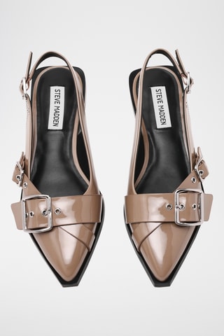 Gelakte Ballerina's Grezly - Taupe