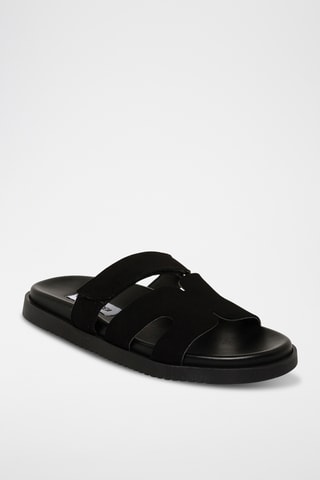 Nubuck Muiltjes Missile-E - Zwart