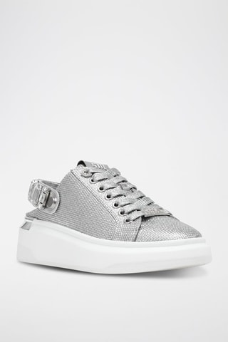 Platform Sneakers - Zilverkleurig