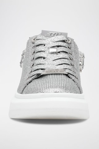 Platform Sneakers - Zilverkleurig