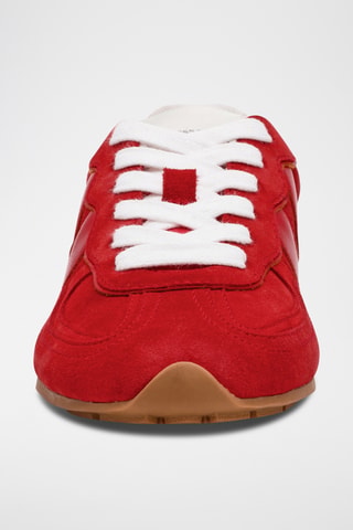 Nubuck Sneakers Abbi - Rood