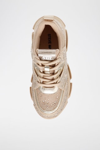 Sneakers met strass - Beige
