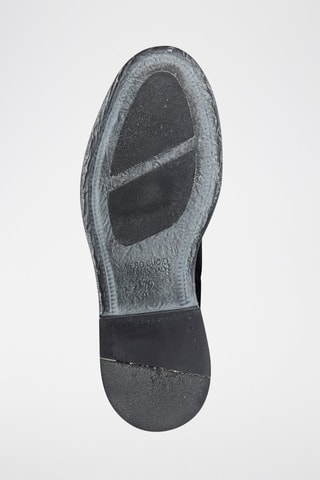 Botins em couro 
Preto - Preto