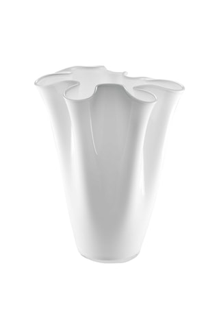 Jarrón luminoso LED Wave  - Blanco - 19 x 19 x 30 cm