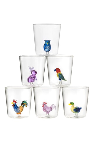 6 vasos de vidrio de borosilicato - 30 cl