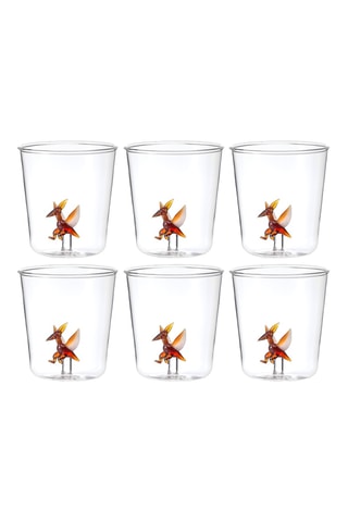 6 vasos de vidrio de borosilicato Dinos - 30 cl
