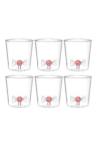 6 vasos de vidrio de borosilicato Candies - 30 cl
