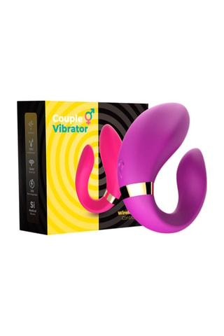 Siliconen Vibrator voor Koppels met Afstandsbediening Dreamy Toys   Paars
