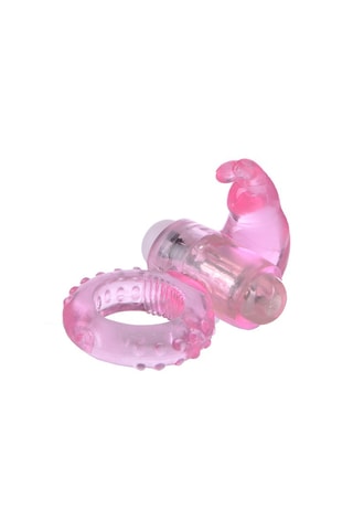 Vibrerende Cockring Rabbit Roze - 6 - 9 cm
