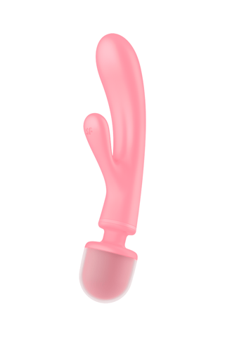 2-in-1 Vibrator Rabbit Triple Lover - Roze - 5 cm
