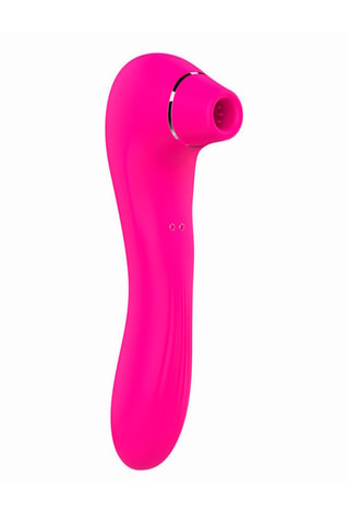 2-in-1 Vibrerende Stimulator met Afstandsbediening - Roze - 19 cm