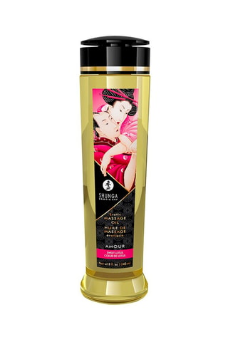 Olio da massaggio afrodisiaco - Cuore di loto - 240 ml