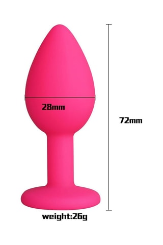 Buttplug Small Fuchsia - 7,2 cm