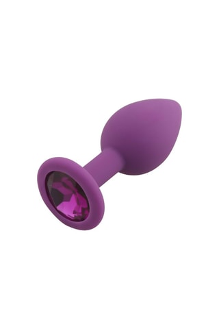 Siliconen Buttplug Small Paars - 7,2 cm