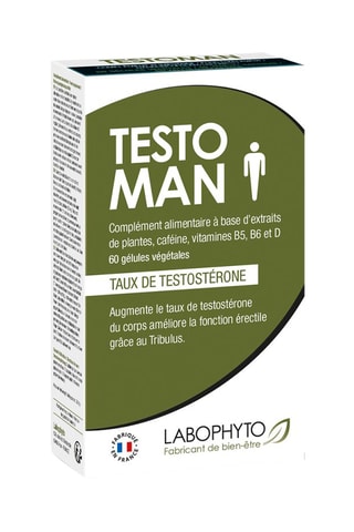 TestoMan taux de testostérone 60 gélules