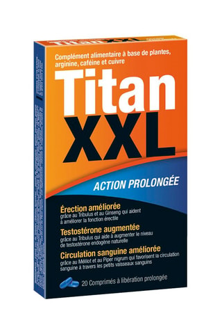 Verlengde TitanXXL Action 20 tabletten