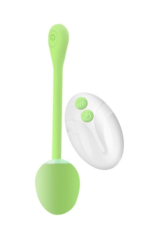 Silicone Vibrerend Eitje met Afstandbediening  Appelgroen