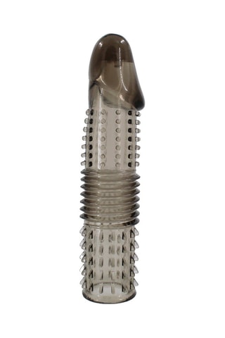 Vergrotende Penissleeve Zwart - 16 cm