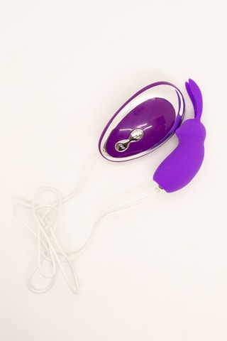 Vibrator Rabbit met Afstandsbediening 
Paars - 9 cm