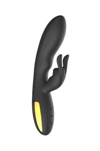 Waterproof Vibrator Rabbit Zwart - 20 cm