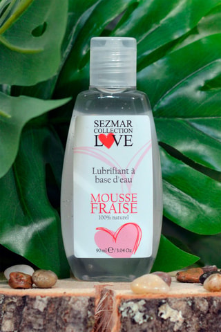 Glijmiddel op Waterbasis Aardbeienmoes 90 ml