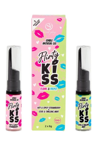 Gels voor Orale Seks Aardbei & Munt - 2 x 8 g