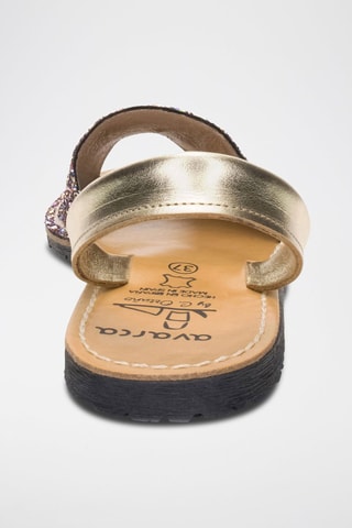 Leren Sandalen Avarca Menorquina - Goudkleurig