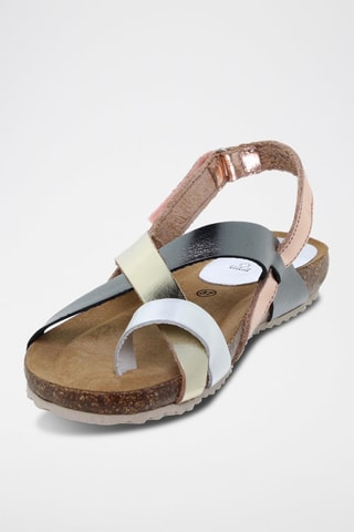 Sandales en cuir  Blusandal - Doré et argenté