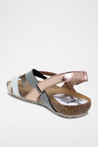 Sandales en cuir  Blusandal - Doré et argenté