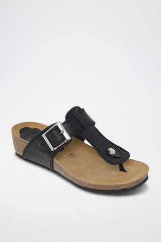 Mules en cuir  Blusandal - Noir