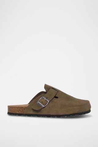 Nubuck Clogs - Kaki
