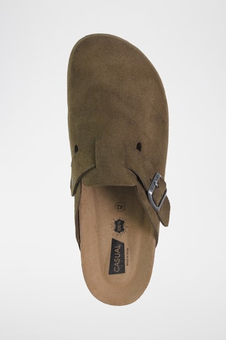 Nubuck Clogs - Kaki