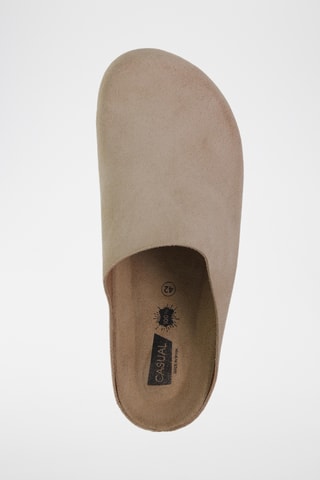 Nubuck Clogs - Beige