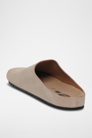 Nubuck Clogs - Beige