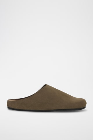 Nubuck Clogs - Kaki