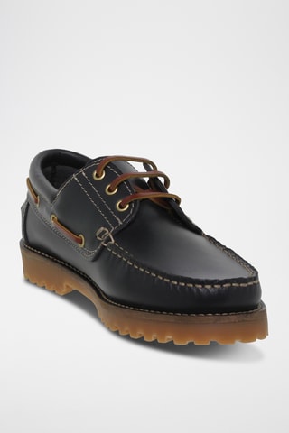 Leren Bootschoenen - Marineblauw
