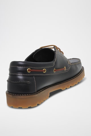 Leren Bootschoenen - Marineblauw