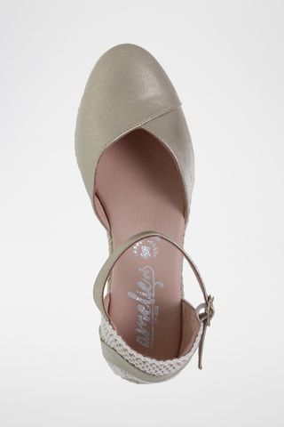 Espadrilles met Sleehak - Zilverkleurig