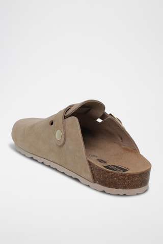 Nubuck Clogs - Zilverkleurig