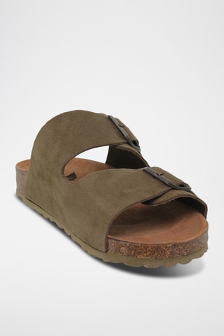 Nubuck Muiltjes - Kaki