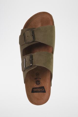 Nubuck Muiltjes - Kaki