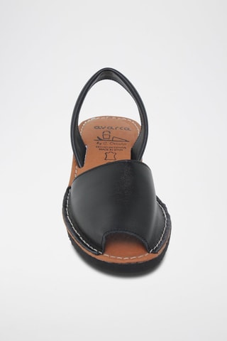 Sandales en cuir Avarca Menorquina - Noir, beige et marron