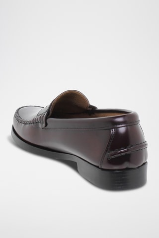 Leren Mocassins - Bordeauxrood