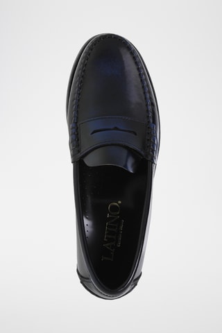 Leren Mocassins - Marineblauw