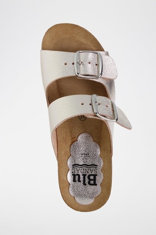 Mules en cuir  Blusandal - Argenté
