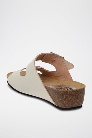 Mules en cuir  Blusandal - Argenté