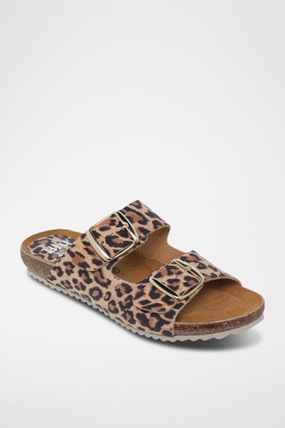 Leren Muiltjes Blusandal -  en 