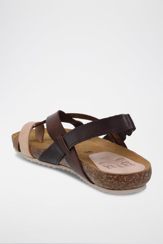 Leren Sandalen Blusandal - Bruin