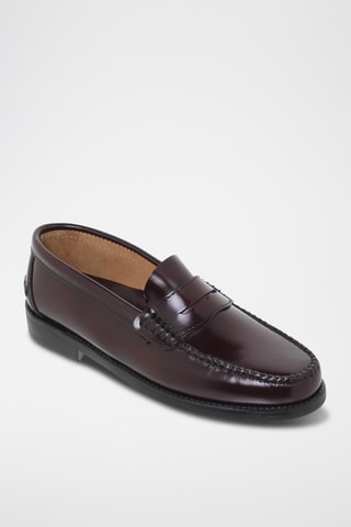 Leren Mocassins - Bordeauxrood