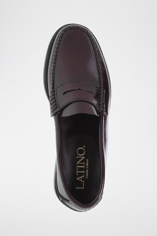 Leren Mocassins - Bordeauxrood